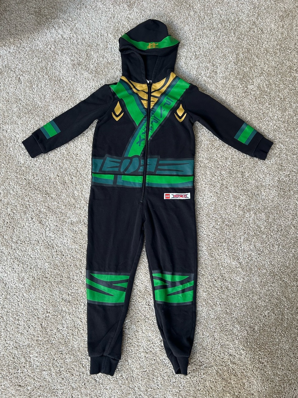 H&M LEGO Ninjago hooded sweat jumpsuit (Size 4-6yrs)